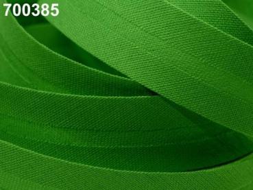 Schrägband Baumwolle Breite 20 mm gefalzt - Grün